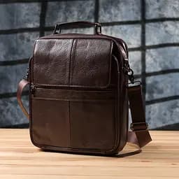 Ділова чоловіча сумка з натуральної шкіри Vintage 27,5х33х8 см sum0027513 - мініатюра 19