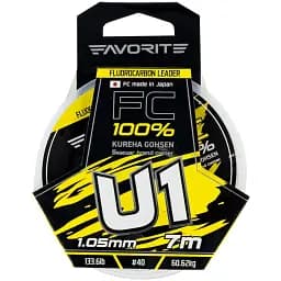 Флюорокарбон Favorite U1 FC 7 м 40/1.05 мм 133.6 lb/60.62 кг - мініатюра 2