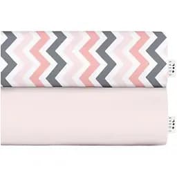 Набір простирадл полуторне Cosas ROSE/ZIGZAG 155х240 см (SetSheet_Rose_ZigGreyRose_155х240)