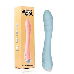 Вібратор Silver Fox для стимуляції точки G 10 режимів вібрації USB Блакитний