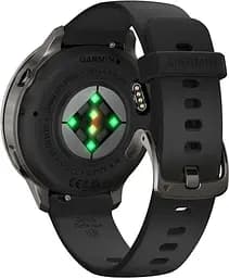 Смарт-годинник Garmin Venu 4 41 mm Слатий з чорним Silicone Band (010-03013-02) - мініатюра 2