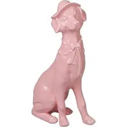 Статуетка декоративна Lefard Леді Дог 35 см рожева (101-771)