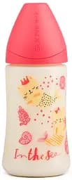 Бутылочка для кормления Suavinex Морские истории, 270 мл, розовый (303978)