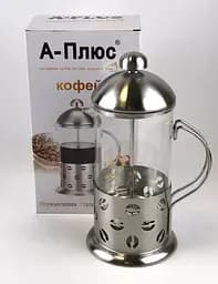 Заварник френч пресс для чая кофе А - Плюс 1027 600мл френч чайник заварник стеклянный с прессом