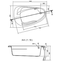 Ванна акрилова Cersanit Joanna New 140x90 L - мініатюра 3
