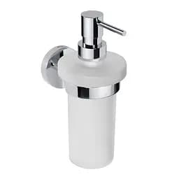 Дозатор для рідкого мила Bemeta Omega настінний скло 250 мл 104109017, Білий