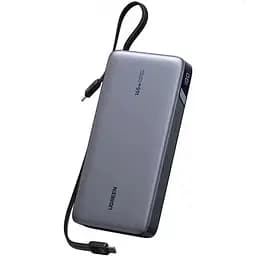УМБ Ugreen 25000mAh 165W PD3.1/QC, USB-A,USB-С IN/OUT, with built in 2xUSB-C cables (PB552) Gray - мініатюра 2