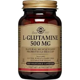 L-глутамін Solgar L-Glutamine 500 мг 100 вегетаріанських капсул