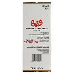 Вино Bus.9 Vinho Regional Lisboa Syran-Aragonez, червоне, сухе, 3 л - мініатюра 3