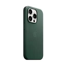 Чехол для Apple iPhone 15 Pro, FineWoven Case with MagSafe, зеленый, защитная накладка из материала FineWoven, противоударный, для iPhone, защита всего корпуса, поддержка беспроводной зарядки и MagSafe, (ARM71983) - мініатюра 2