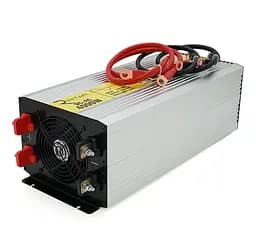 Інвертор напруги 12/220V Ritar RSC4000 з правильною синусоїдою 4000Вт, клемні дроти, клемні колодки - мініатюра 2