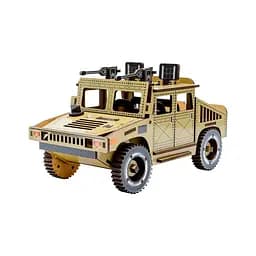 Дерев'яний 3D конструктор Humvee PuzzleOk Puz-00927 100 деталей  - мініатюра 7