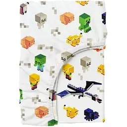 Простирадло Cosas на резинці 90х200 minecraft color, зелений (MinecraftColor_90x200x20)