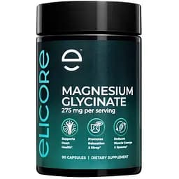 Біодоступний магній Elicore Labs Magnesium Glycinate, 60 вегакапсул