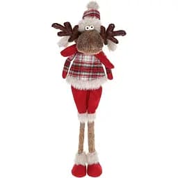 Мягкая игрушка BonaDi Олень в красном, мальчик 16х15х58 см (000265365)