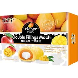 Рисовый десерт Bamboo House Double Fillings Mochi с молочно-манговой начинкой 180 г