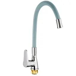 Смеситель для кухни Mixxus SOP4-146 с серым силиконовым изливом MI6492 Хром