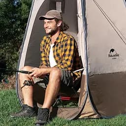 Душовий намет розкладний Naturehike NH17Z002-P коричневий - мініатюра 8