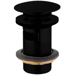 Донний клапан Jaquar Click-Clack, чорний ALD-BLM-729, Чорний матовий