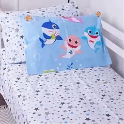 Наволочка MirSon Kids Time 17-0521 Sharks blue Бязь разноцветная