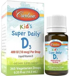 Вітаміни та мінерали Carlson Labs Kid's Super Daily D3, 10.3 мл