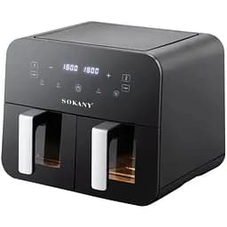 Аерофритюрниця безмасляна Sokany SK-10005 10л електрична з сенсорним керуванням, таймер 2400Вт