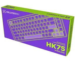 Клавиатура игровая механическая HATOR HK-75-WV Wireless Hellyberry Switch USB, 2,4 ГГц, Bluetooth 5.3 White-Violet - мініатюра 8