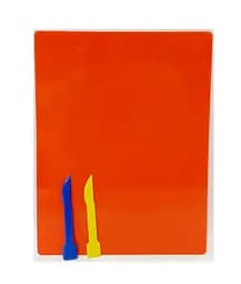 Досточка для пластиліну + 2 стеки для ліплення SMART Line ZB.6912-99 Zibi (4823078981455) Помаранчевий