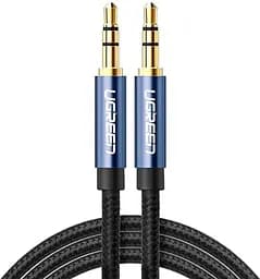 Кабель Ugreen AV112 3.5 мм Male to 3.5 мм Male Cable Gold Plated Metal Case with Braid 1 м Blue (10685)
