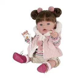 Лялька Munecas De Cuna дівчинка з коричневим волоссям 45 см (B45401)