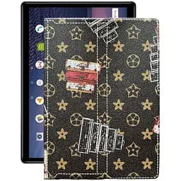 Чохол StatusCASE з екошкіри для планшету Chuwi Hi 9 Air Луі-Вітон-коричневий