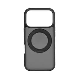 Противоударный чехол-панель для Apple iPhone 17 Pro, Unit Stand2, черный, силикон + поликарбонат, защита всего корпуса, с подставкой, поддержка магнитных держателей и беспроводной зарядки (MagSafe), ArmorStandart (ARM86333)