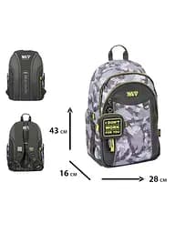 Рюкзак шкільний Yes TS-60L Grey - мініатюра 3