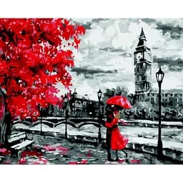 Картина за номерами ZiBi Art Line Червоні акценти 40х50 см (ZB.64200)