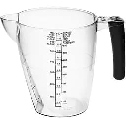 Мірна склянка Plast Team з гумовою ручкою 1 л (3012)