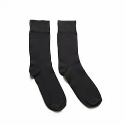 Носки бамбук однотонные классические высокие бесшовные качественные ORGANIC bamboo черные JILL ANTONY 42-43