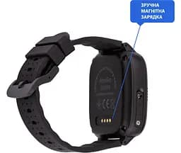 Дитячий смарт-годинник AmiGo GO008 MILKY GPS WIFI (Black) [61000] - мініатюра 4
