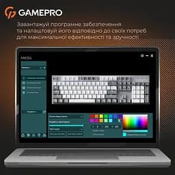 Клавіатура дротова GamePro Genesis Metallic Outemu Red Swithes USB Gray (MK144G) - мініатюра 11