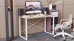 Комп'ютерний стіл Ferrum-decor Дейв 75x120x60 білий ДСП Дуб Сонома 16мм (FRD-102147) - мініатюра 3