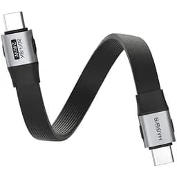 Кабель Hagibis UCD6 USB4 USB-C to USB-C 0.10m [160288]