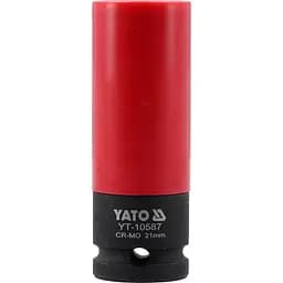 Головка торцева ударна YATO квадрат-1/2 М21 мм (YT-10587) - мініатюра 2