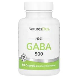 Гамма-аміномасляна кислота Natures Plus PRO GABA 500 mg, 60 капсул для підтримки нервової системи
