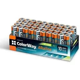Батарейка ColorWay Alkaline Power AAA/LR03 Colour Box 40шт (CW-BALR03-40CB)