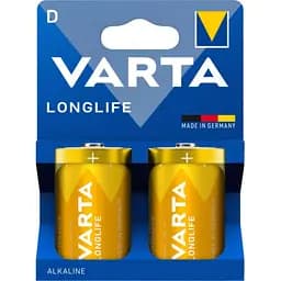 Батарейки Varta Longlife D Bli Alkaline, 2 шт.