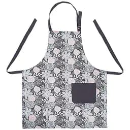 Фартух кухонний Home Line Декоративні квіти 70x80 см графітовий (177561)