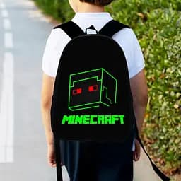 Рюкзак детский майнкрафт "Minecraft" 34х27см, городской ранец для мальчика с принтом (00318)