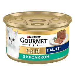 Упаковка вологого корму для котів Gourmet Gold Паштет з кроликом 2.04 кг (85 г x 24 шт.) - мініатюра 3