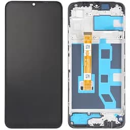 Дисплей Oppo A17 /A17k чорний, оригінал PRC, з рамкою