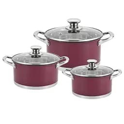 Набор посуды из нержавеющей стали Magio MG-1202 6 предметов (1202МG)