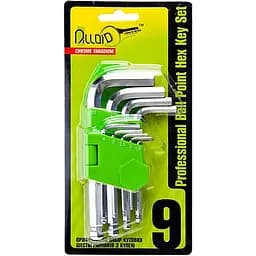 Набір ключів шестигранних Alloid з кулею вигнутих 1.5-10 мм 9 предметів (HS-S0912)